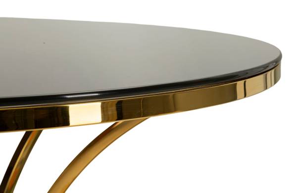 Esstisch Shanty Gold - Metall - 100 x 80 x 100 cm