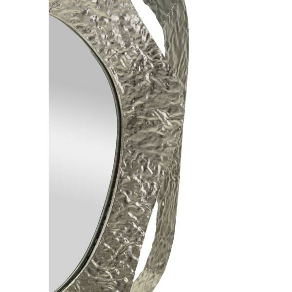 Gerahmter Spiegel VKH509 Silber - Metall - 66 x 75 x 6 cm