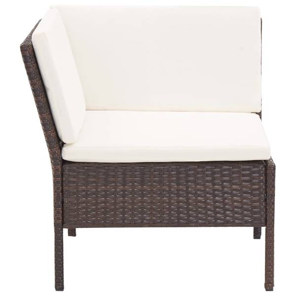 Garten-Lounge-Set 3001261-2 (6-teilig) Braun - Polyester - Stahl - 60 x 35 x 60 cm