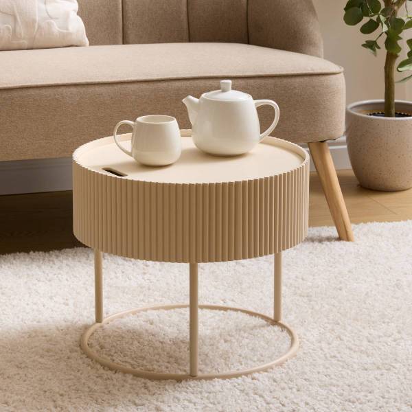 Couchtisch JUNA Beige - Holzwerkstoff - 45 x 40 x 45 cm