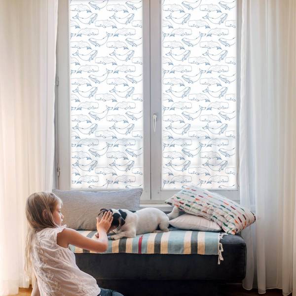 Fensterfolie Salin Weiß - PVC - 146 x 100 x 0 cm