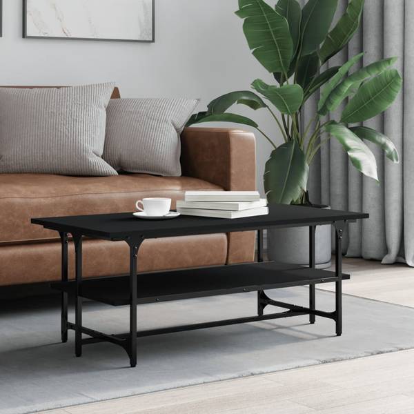 Couchtisch D373 Schwarz - Holzwerkstoff - 50 x 40 x 100 cm