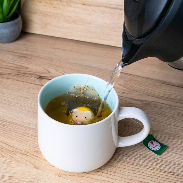 Kaffee Tasse Igel Weiß - Keramik - 10 x 8 x 14 cm