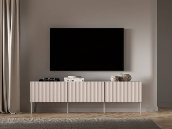TV-Lowboard DERRIVA Beige - Melamin - 170 x 50 x 37 cm
