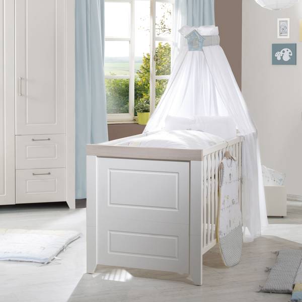 Set de chambre bébé Felicia 3 pcs Blanc - Acier inoxydable