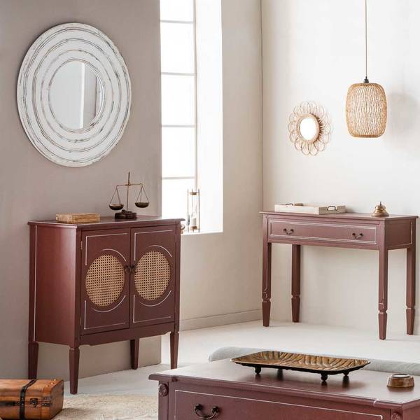 Konsole Gaula Braun - Massivholz - 80 x 90 x 38 cm