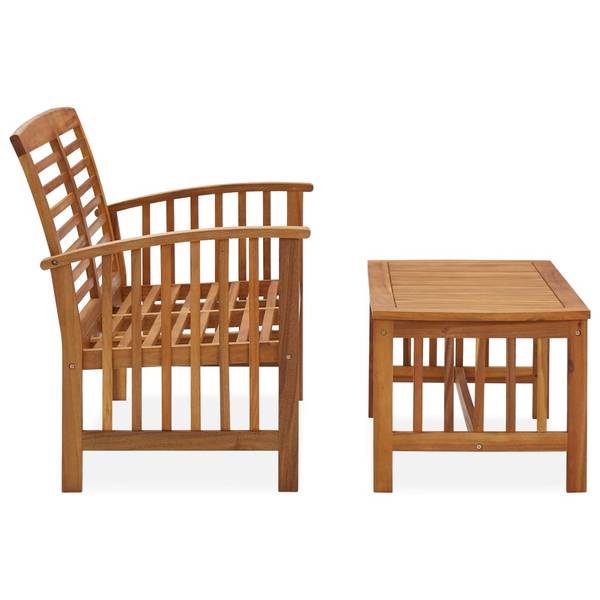 Garten-Lounge-Set 3003938 (2-teilig) Braun - Akazie - 50 x 43 x 102 cm