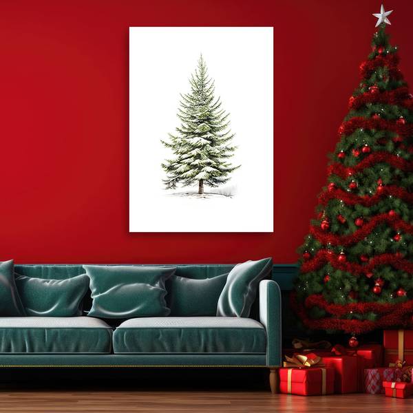 Wandbild weihnachtsbaum 70 x 100 cm