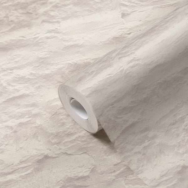 Vliestapete 3098 Stein Optik Struktur Weiß - Fleece - 53 x 1005 x 1 cm