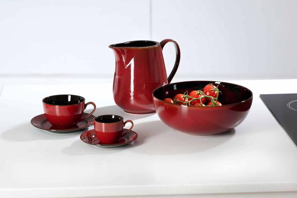 Espresso-Set Gambia 12-teilig Rot
