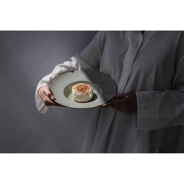 Pastateller WIKLE Grau - Porzellan - 29 x 3 x 29 cm
