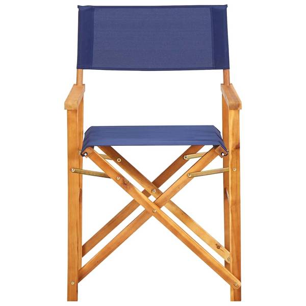 Regiestuhl 3009262-1 Blau - Akazie - 56 x 88 x 55 cm