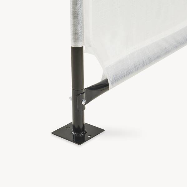 Outdoor Hundezelt Valevali Weiß - Stahl - Polyethylen - 122 x 90 x 122 cm