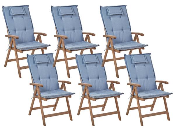 Gartenset AMANTEA 12-tlg Blau - Braun - Anzahl Teile im Set: 12