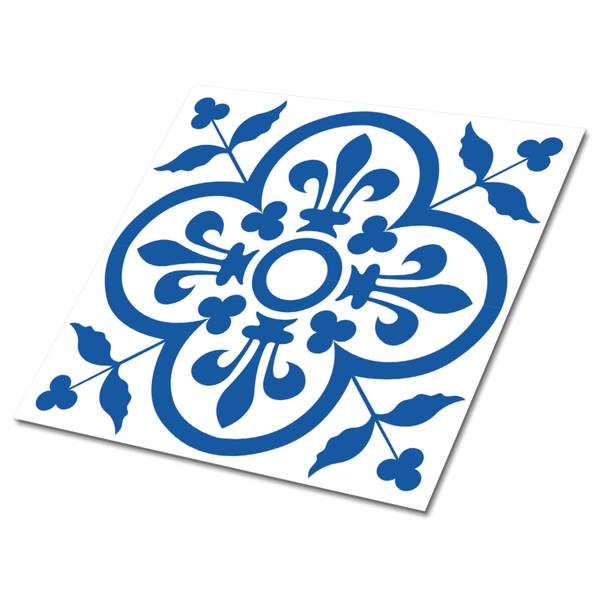 Selbstklebende Fliesen (9 St.) Königlich Blau - Polyester PVC - 30 x 30 x 0 cm
