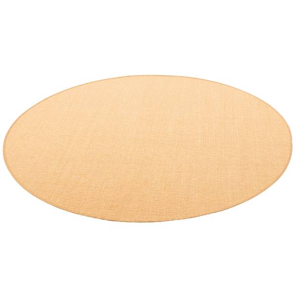 Sisal Teppich Rund Gold - 133 x 133 cm