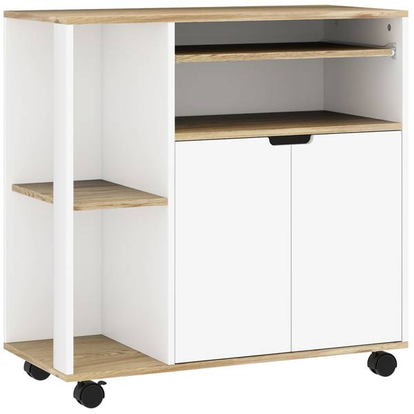 Küchenwagen 801-372V90WT Holzwerkstoff - 40 x 82 x 80 cm