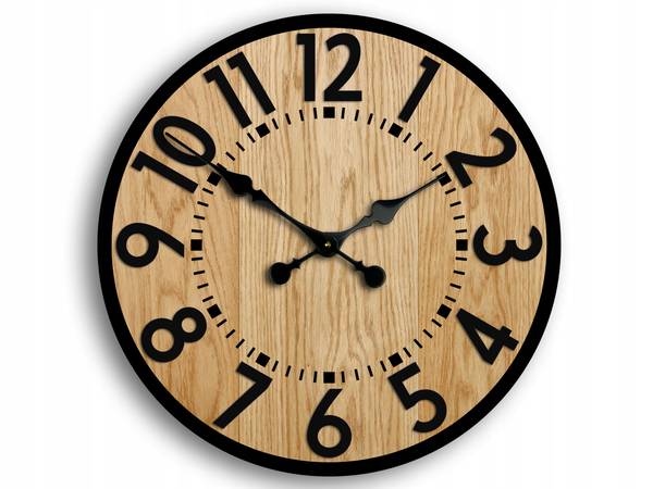 HOLZWANDUHR BERLIN Braun - Holzwerkstoff - 49 x 49 x 4 cm