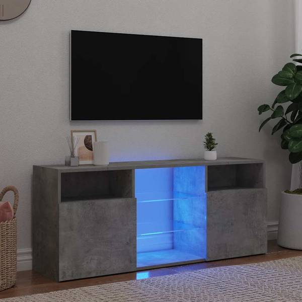 TV-Schrank 804305 Grau - Holzwerkstoff - 30 x 50 x 120 cm