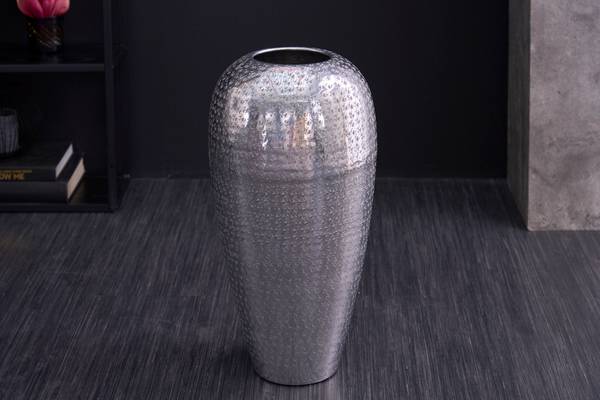 Vase ORIENTAL Silber - Metall - 25 x 50 x 25 cm