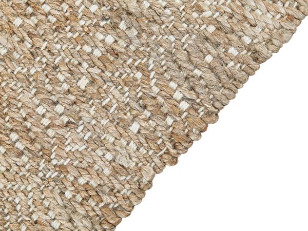 Tapis tressé ABANA Beige - Fibres naturelles - 160 x 160 x 8 cm