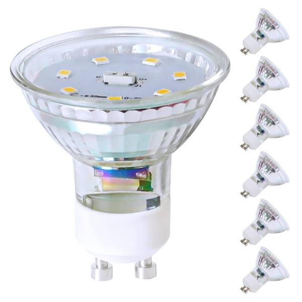 LED Leuchtmittel Burke(6er-Set) Glas - 5 x 6 x 5 cm