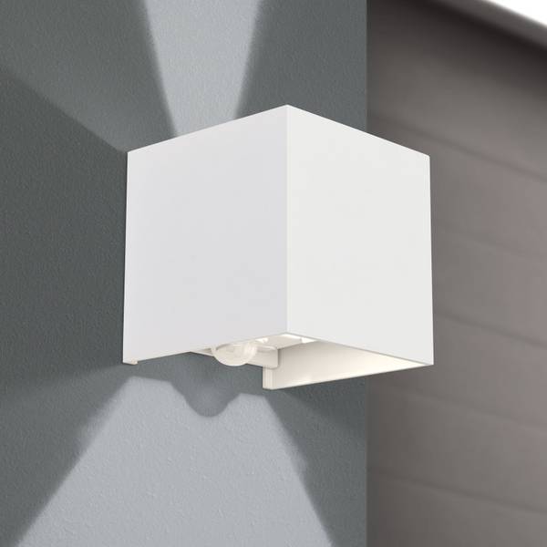 Außenwandleuchte Cubesensor Weiß