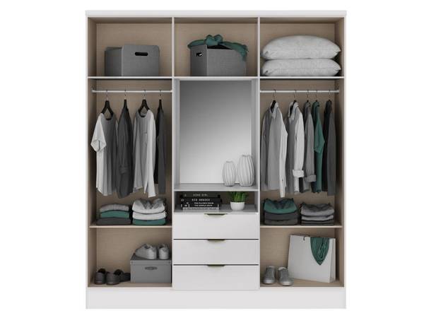 Kleiderschrank ELORIO Weiß