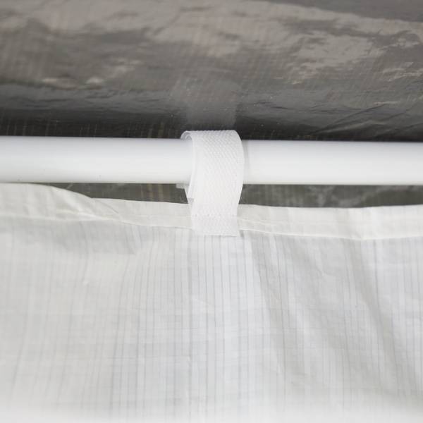 Lot de 3 parois latérales pour tonnelle Blanc - Matière plastique - 300 x 200 x 1 cm