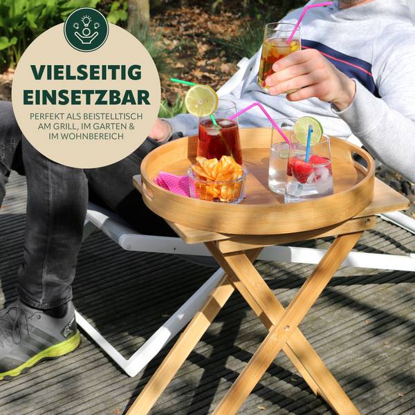 Beistelltisch 61061 Braun - Metall - 40 x 50 x 31 cm