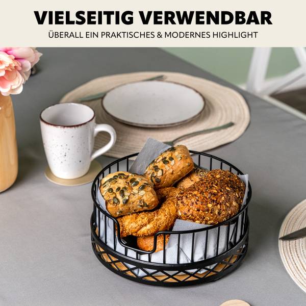Küchenhelfer 70509 2er Set Schwarz - Metall - 24 x 10 x 24 cm
