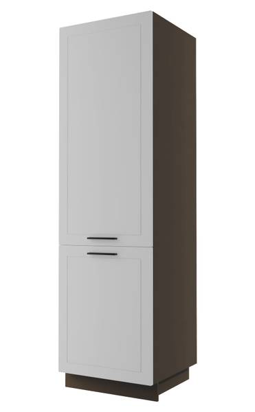Kühlschrankumbau KVANTUM D14/DL/60/207 Lavagrau - Weiß