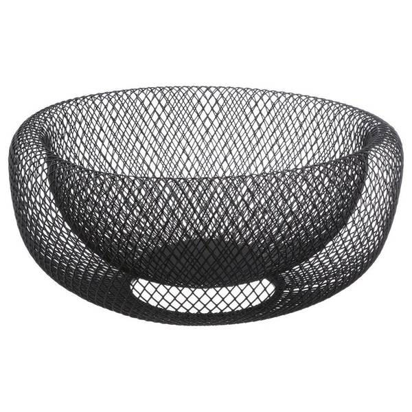 Corbeille MESH Noir - Métal - 27 x 12 x 27 cm