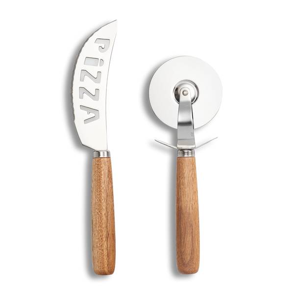 Pizza-Schneide-Set, 2-tlg Silber - Metall - 1 x 1 x 1 cm