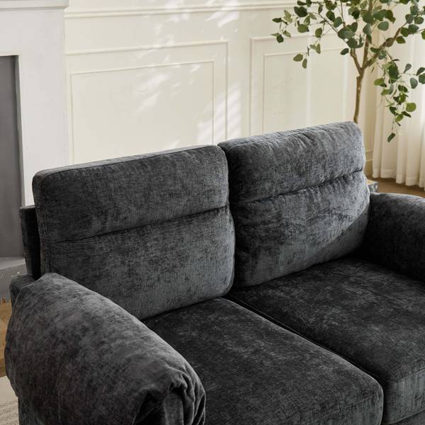 2-Sitzer-Sofa BenchBrown Schwarz