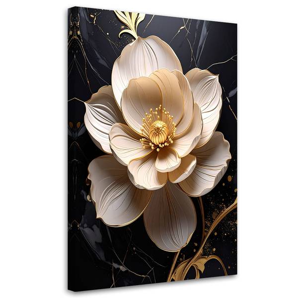 Canvas shilderij Bloemen 30 x 45 cm