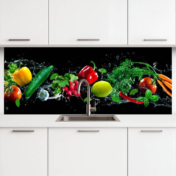 KÜCHENRÜCKWAND Gemüse 150 x 60 cm