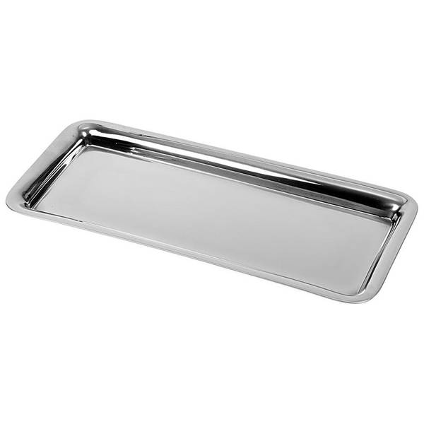 Serviertablett 153495 Silber - Edelstahl - 18 x 2 x 40 cm