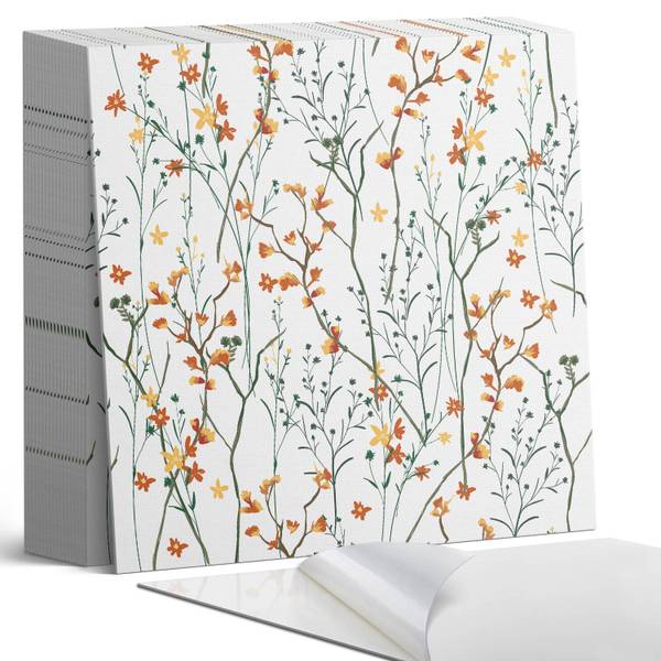 Vinylfliese BlumenHinte 20er-Set 20 x 20 cm