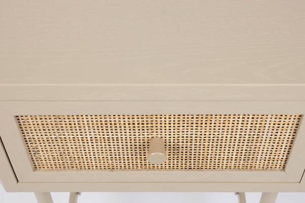 Beistelltisch AMAYA Beige - Massivholz - 48 x 54 x 38 cm