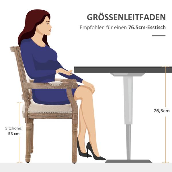 Eetkamerstoel 835-668 wit - textiel - 59 x 96 x 55 cm