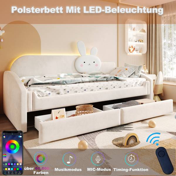 Kindersofa-Bett Metis Ⅱ Beige