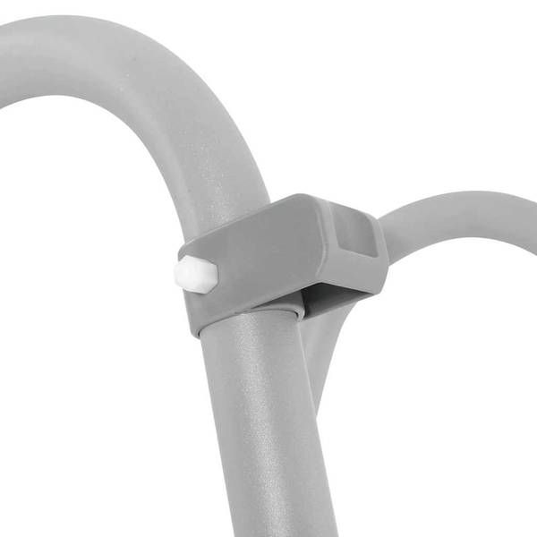 Pool Sicherheitsleiter 93340 Grau - Metall - Kunststoff - 1 x 122 x 1 cm