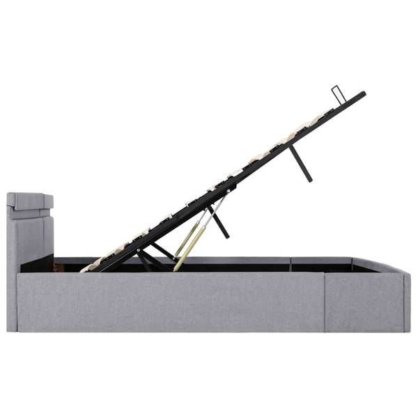 Bettgestell 3001499 Grau - Holzwerkstoff - 168 x 73 x 211 cm