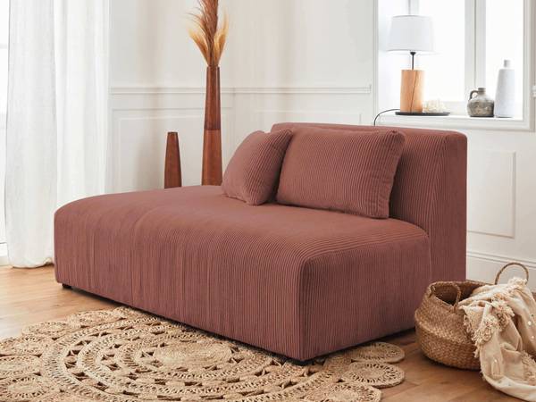 Ecksofa VICTOIRE Pink - Samt - 352 x 81 x 168 cm