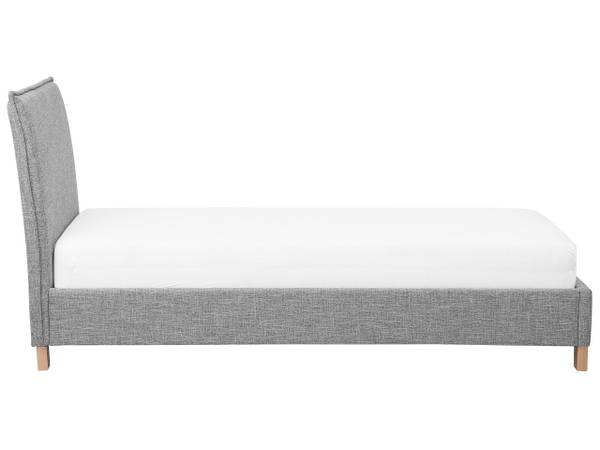 Eenpersoonsbed SENNEZ 2-delig zwart - grijs - textiel - 100 x 106 x 216 cm