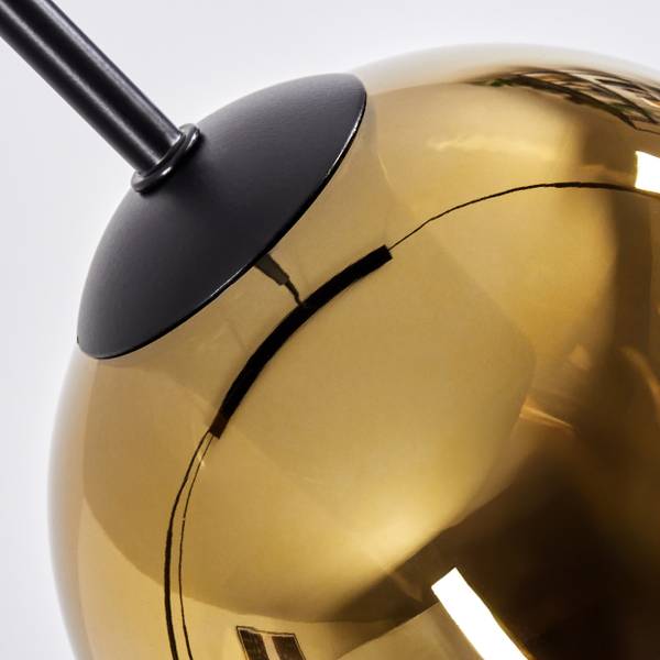 Pendelleuchte Cesaro Gold - Aluminium - Klarglas - 10 x 148 x 92 cm
