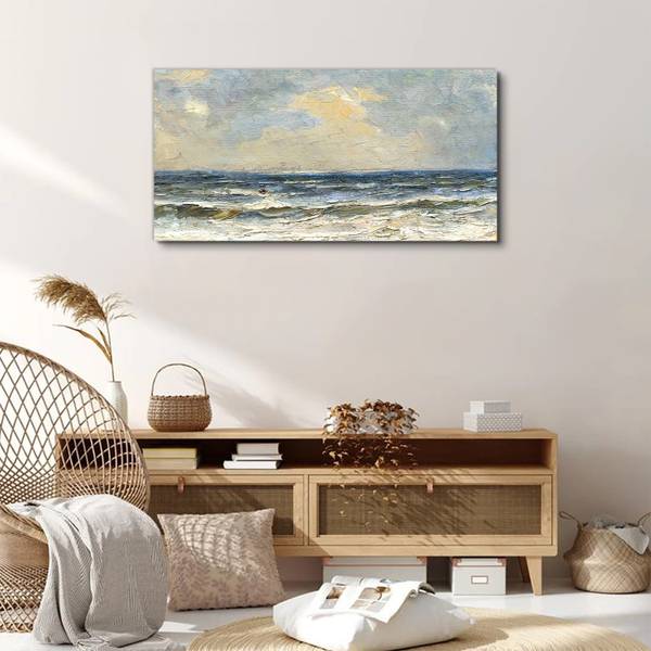 Wandbild Himmel & Meereswellen 00016931 100 x 50 cm