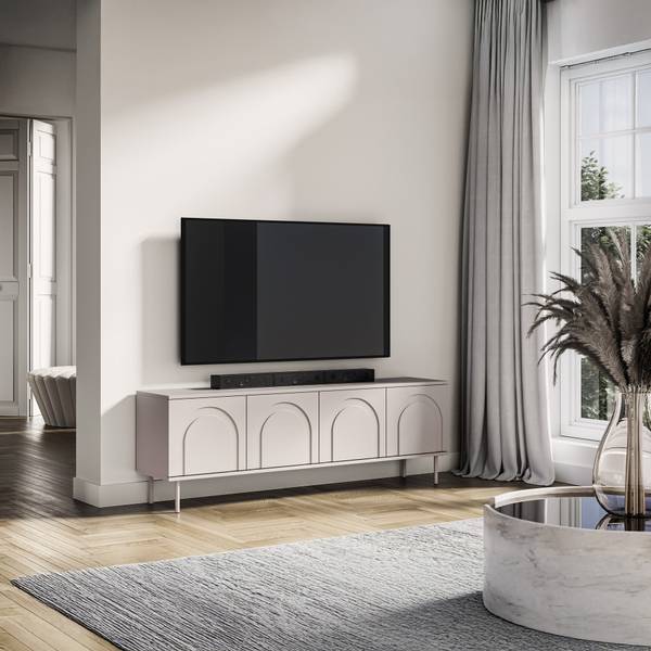 TV-Lowboard Orvella Grau - Holzwerkstoff - 160 x 53 x 34 cm