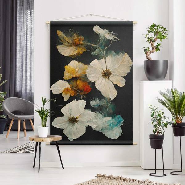 Wandteppich Magische Blüten 145 x 217 cm